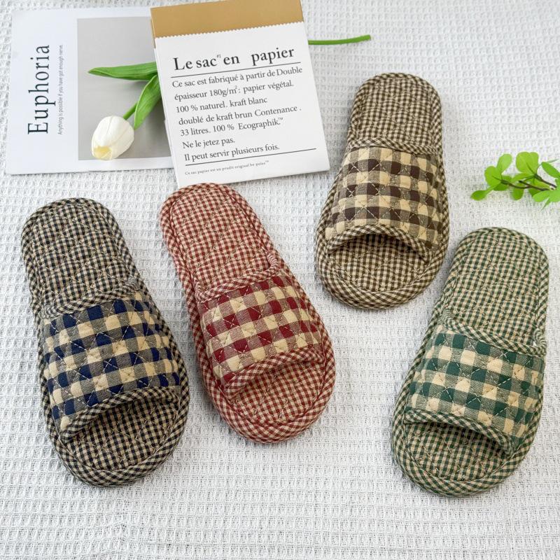 2025 Unisex Linen Slippers: Silent, Non-slip Cotton for All Seasons, Ideal for Home and Indoor Wooden Floors.