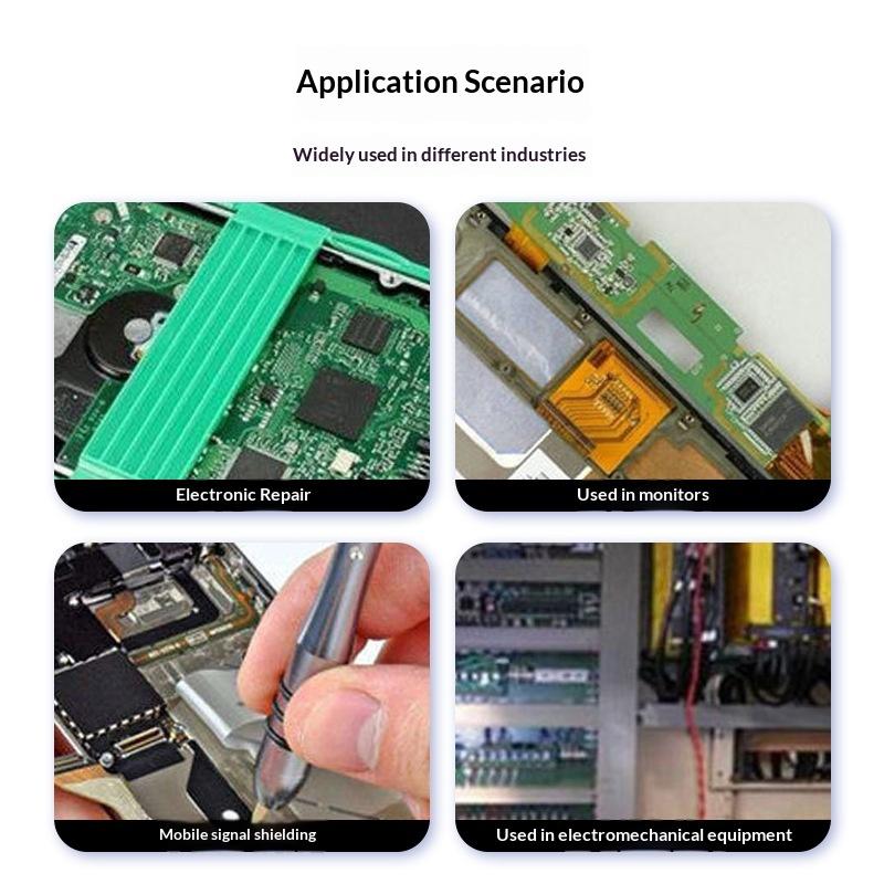 20M Tape Double Conductive Fabric Tape 5Mm~50Mm Width Single-Sided Laptop Cellphone Lcd Emi Shielding Adhesive Tape