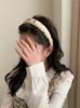 Rose Red Wide-brimmed Sponge Hair Band Women Fairy Temperament Headband Tweed Head Hoop Hairband Princess Girls Hair Accessories