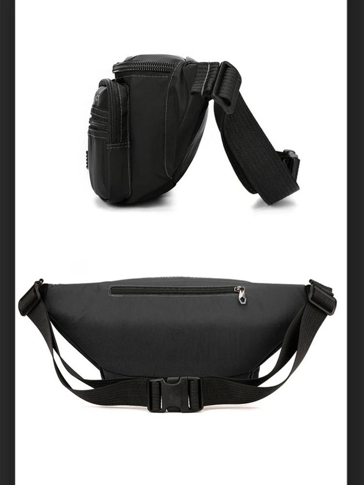 Men's Outdoor Sports Handbag Waterproof Multi-functional Chest Bag Travel Shoulder Bag Portable Waist Pack Crossbody