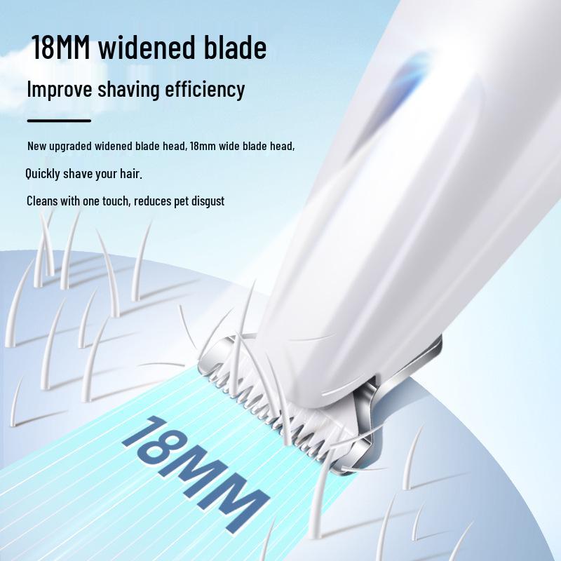 Electric Pet Paw Trimmer with Light: Cat & Dog Hair Clipper
