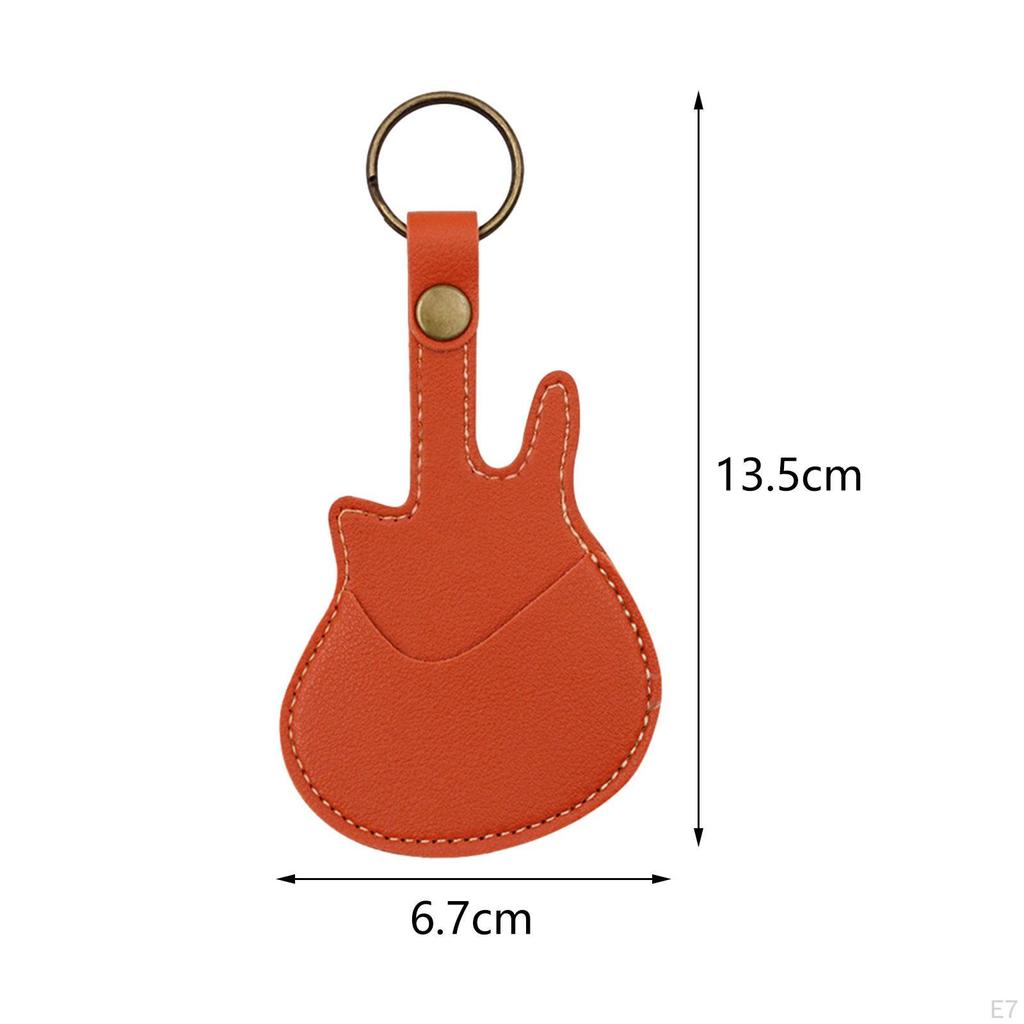 Guitar Pick Holder, Lightweight Picks Cover, PU Leather for Ukulele Players Guitarist