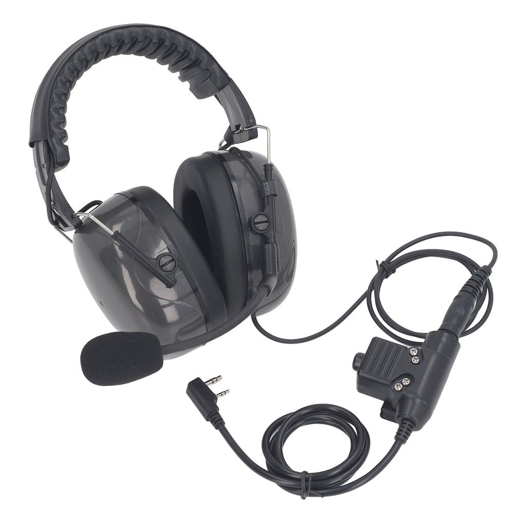 Tactische Militaire Headset Met Microfoon - Gehoorbescherming Voor Airsoft & Buitensport