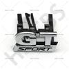 ABS GT Sport Emblem  Car Front Hood Grille Badge Stickers Decals for Golf GTI MK5 MK6 Sagitar Magotan Polo GT SPORT Grill
