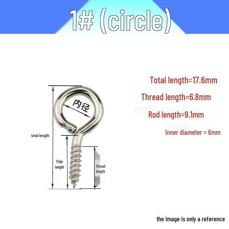 Eye Bolt & Assorted Hooks with Self-Tapping Screws