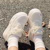 Women S Summer Breathable Casual Sneakers White Platform Shoes For Skirts