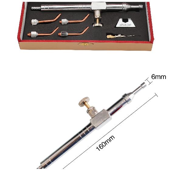 Universal Oxy-Hydrogen Gas Torch Flame Generator with 4 Copper Nozzles & Flashback Arrestor for HHO Polishing & Welding Machine