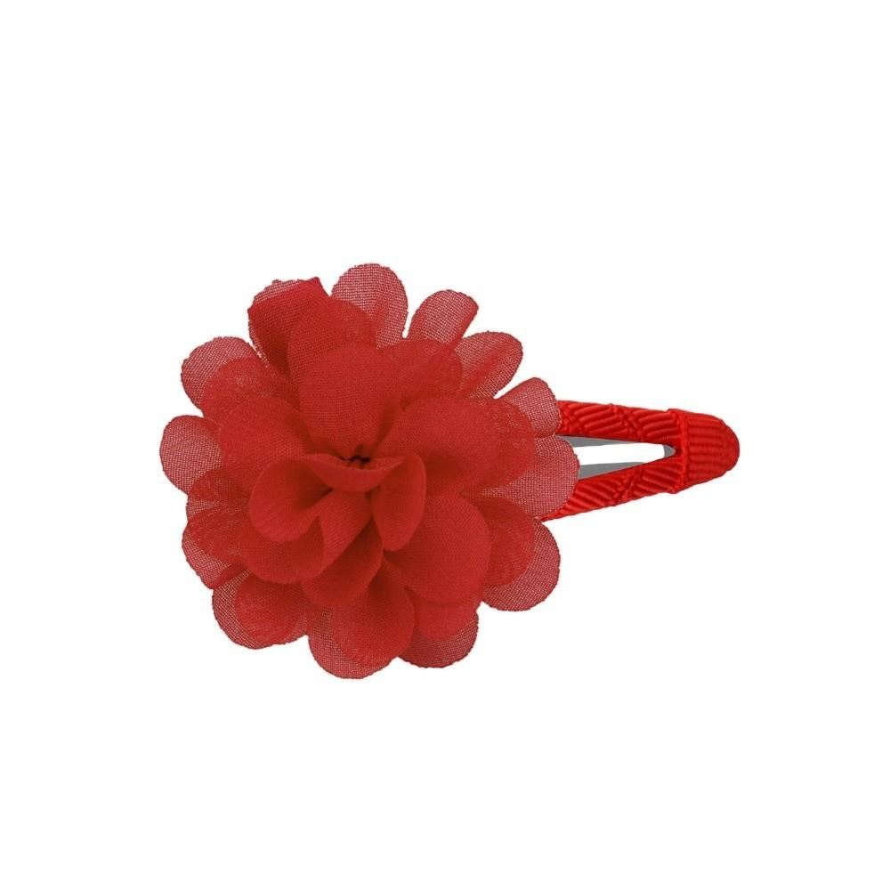 

New Chiffon Flower Hair Clips Sweet Headdress Hair Barrettes Anti Slip Headwears Princess Hair Accessory красный
