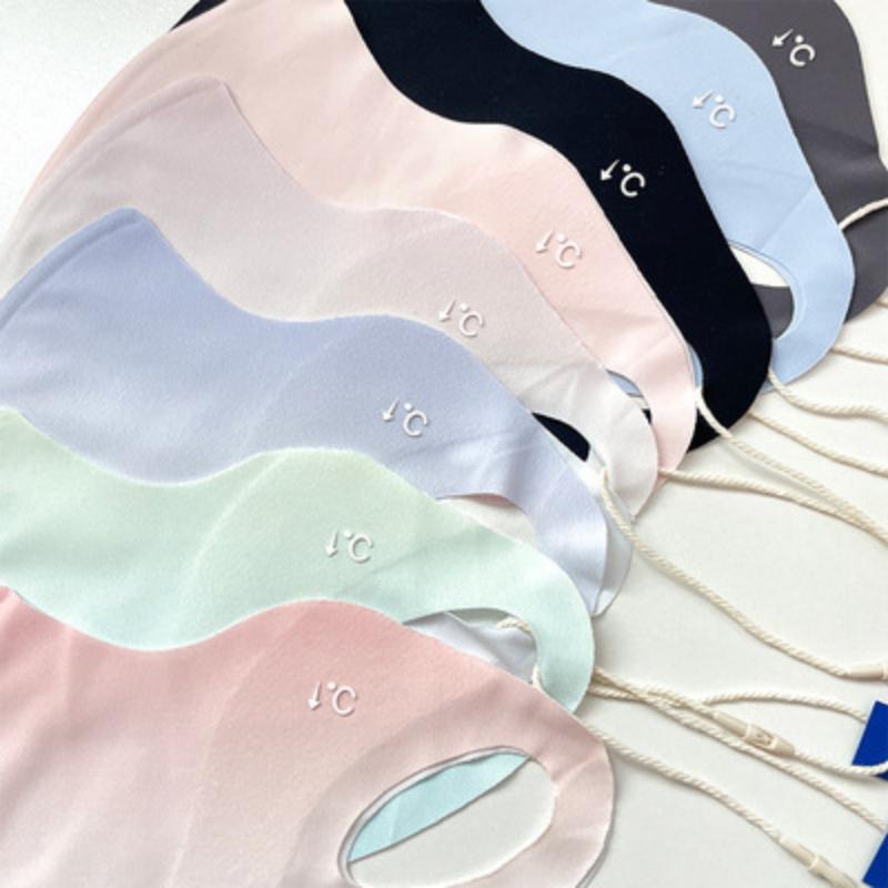 Sunscreen Mask, Female, Outdoor In Summer, Breathable Ice Silk, Eye Protection, Facial Contouring, Gradient Sunscreen Mask