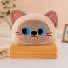 Cartoon Cat Plush Pillow Blanket With Soft Pp Cotton For Home Comfort And Giftgiving