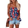 Tube Tops For Women,Cute Sexy Off Shoulder Print Sleeveless T-Shirt