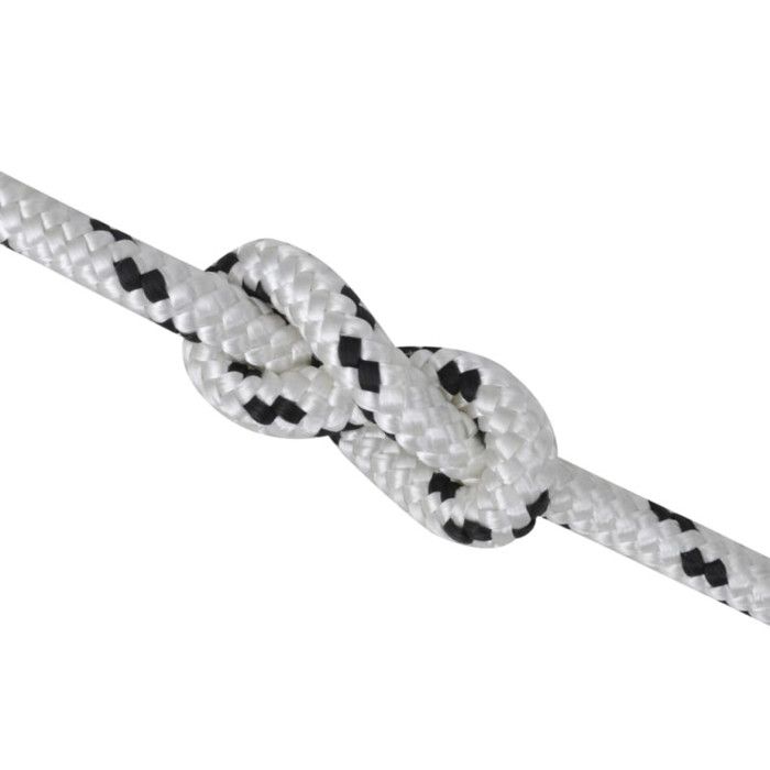 VidaXL Corde de bateau tressée en bobine Polyester 10 mm x 50 m