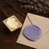 Custom Stamp Head Minimalist Frame Wax Seal Head, Solid Brass Engraved Sealing Retro Replacement Heads for Envelope Gift Packaging Journal Card