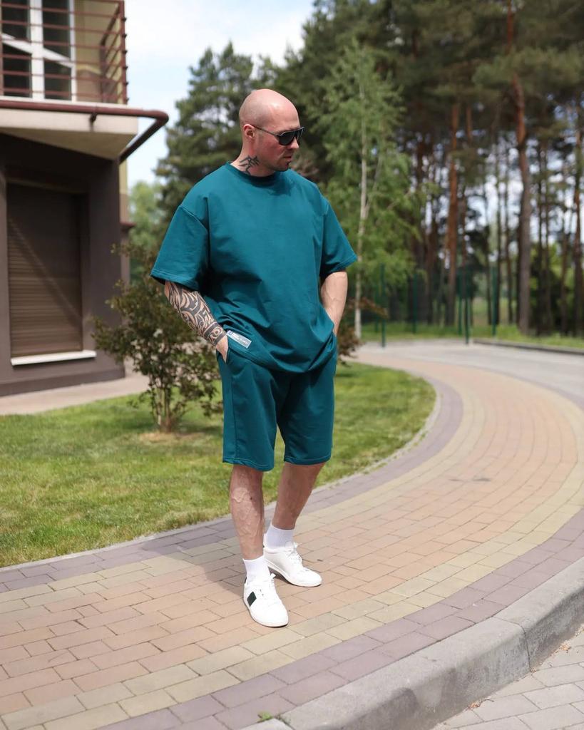 Herren-Set (T-Shirt + Reithose) Sommer 8396-057 HC