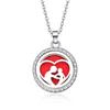 In-Stock Aromatherapy Hollow Diamond Pendant Necklace