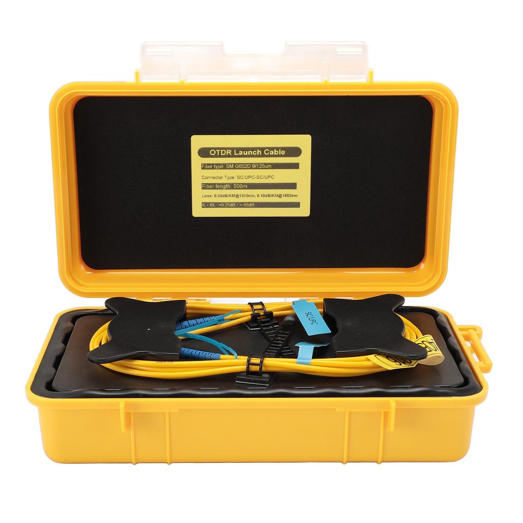 OTDR Launch Cable Box Extension Cord SC UPCSC UPC 500m Fiber Optic Test Tool OTDR Dead Zone Eliminator