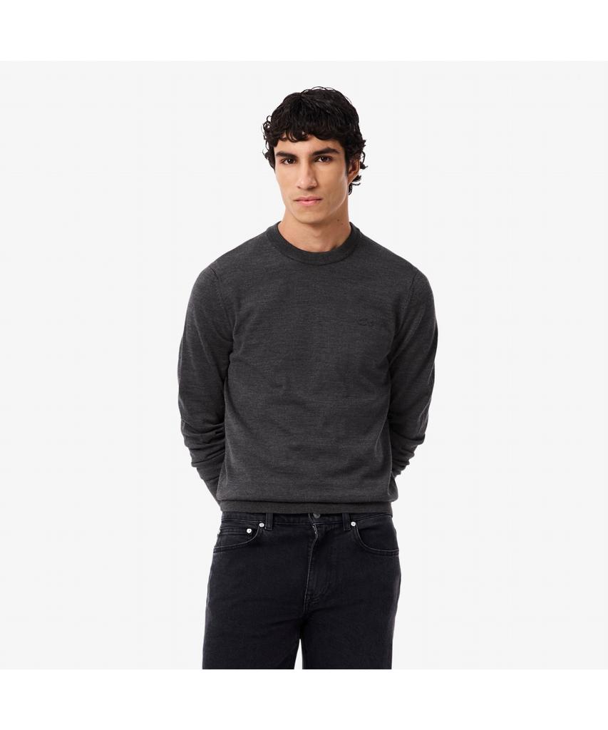 LACOSTE Men'S Merino Wool Crew Neck Sweater Ah1969-55N 050