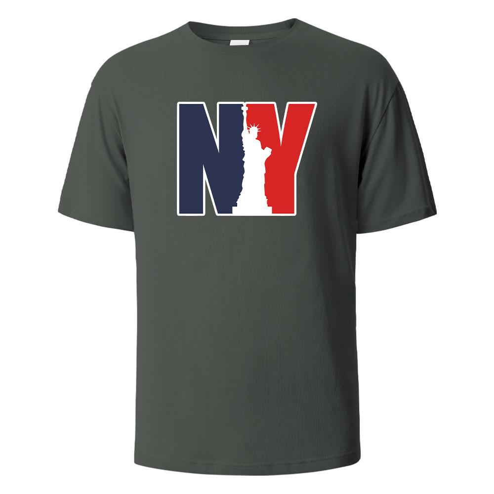 NewYork Print TShirt Summer Tees For Men Women 100 Cotton Oneck Oversize Casual Short sleeved Tops