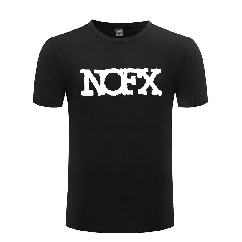 Hudba Punk Rock Trička NOFX Unisex Hip Hop Krátký rukáv O Výstřih Bavlněné Unisex tričko Cool Funny Streetwear Top Tričko Velká velikost Léto