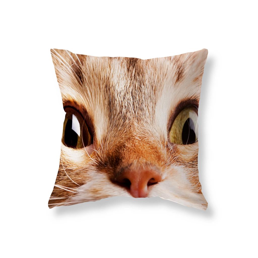 Cute Funny Black Cat Pillowcase   Sofa Car Decoration Office Game Chair Cushion Cover Room Home