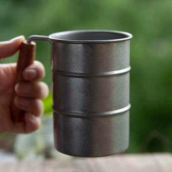 304 Stainless Steel Coffee Cup Portable Travel Mug Water Drinking Tea Tumbler Milk Cup Crafted Cocktail Glass for Work Outdoor School