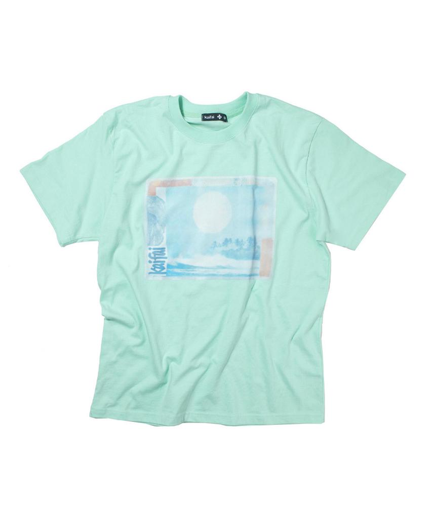 KAIFAI Fade Shore Short Sleeve T-Shirt (Mint) K26Qb238