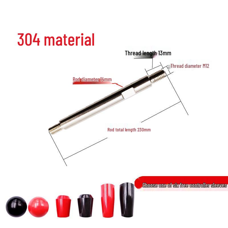 Double-Ended Threaded Stainless Steel Drill Handle Lever
