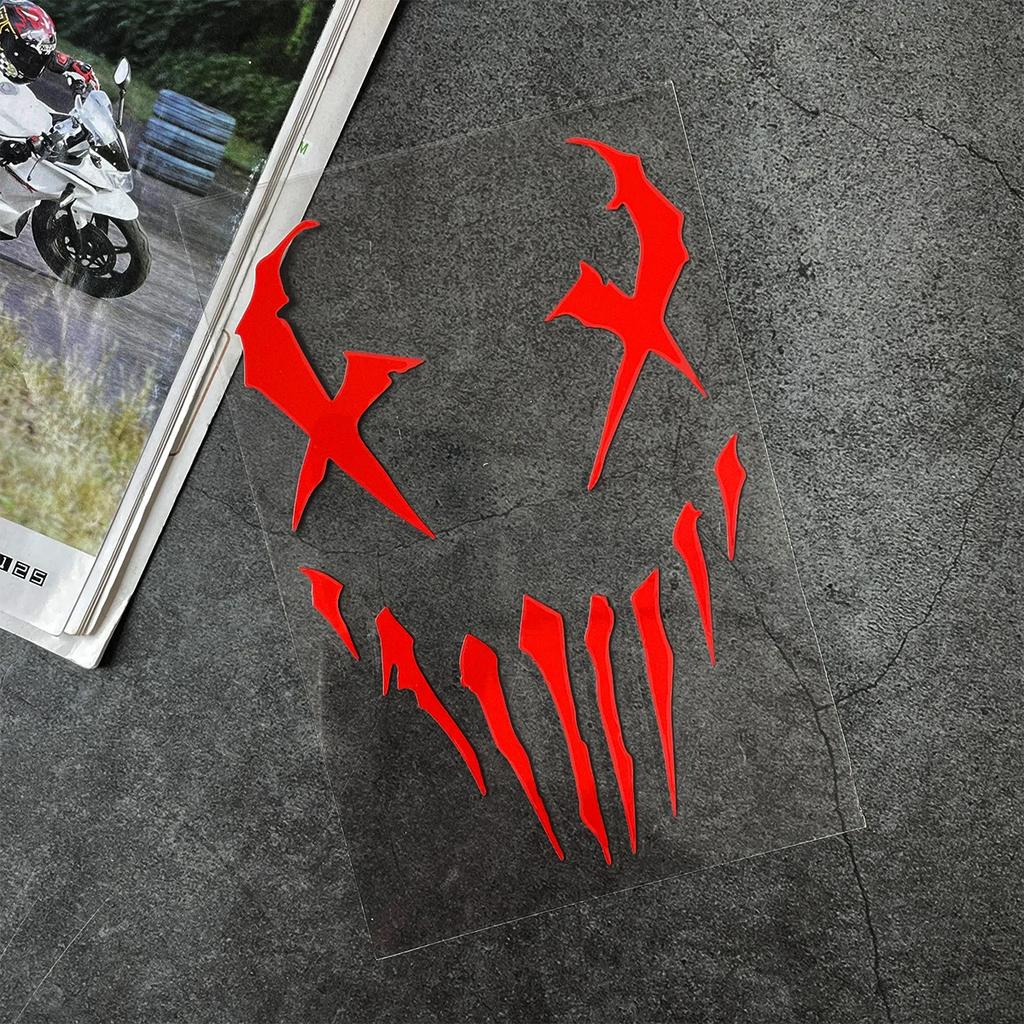 Motocyklové nálepky Reflexní nálepka na auto Vzor ďábla Nálepky Dekorace Moto Karoserie Čelní sklo Helma Pro Honda CB650R XADV