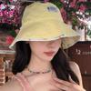 Double Sided Panama Bucket Hats Reversible Summer Sun Hats Fashion Women Fisherman Hat  Basin Caps