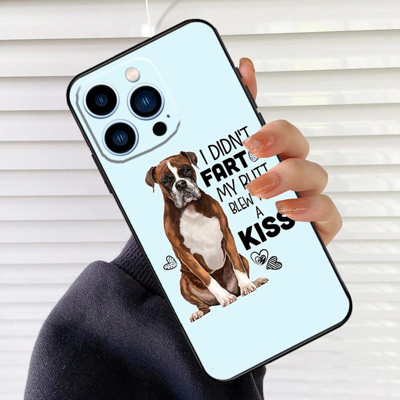 

Boxer Dog Phone Case For iPhone 16 14 13 12 11 15 17 Pro Max mini 15 16 Plus 16e 17 Air Cover Fundas iPhone 17Pro MAX