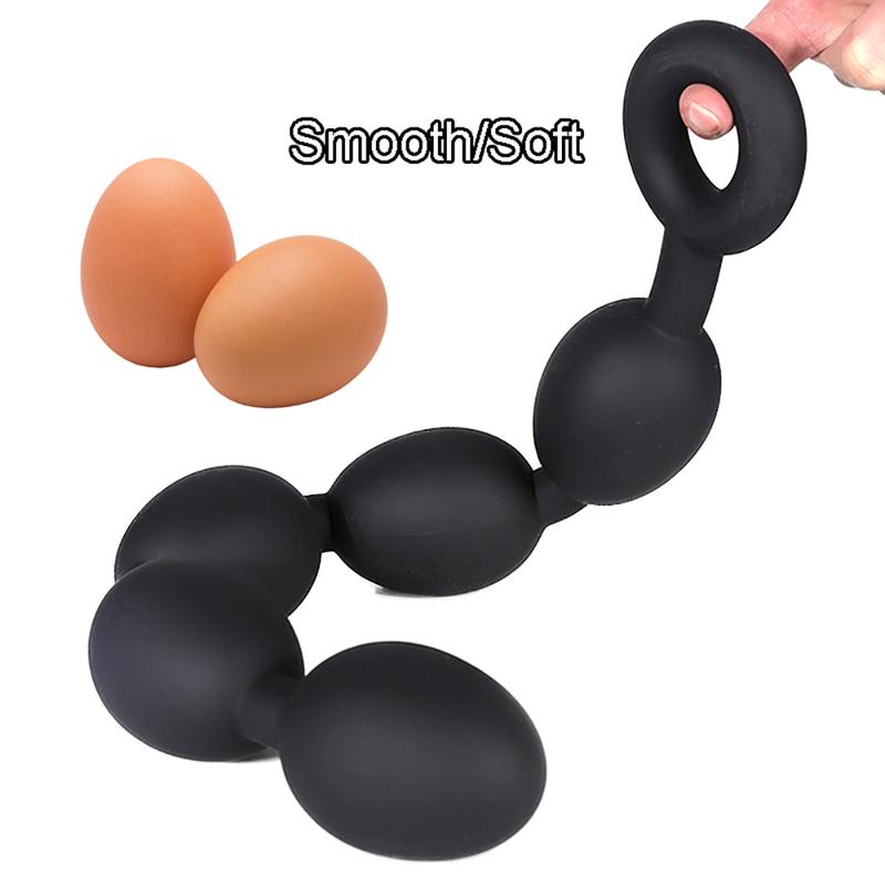 S/M/L Long Anal Plug Prostate Massage Silicone Butt Plug Enhancer Anal balls Sex Toys For Women Men Vaginal Ball Anal Toys