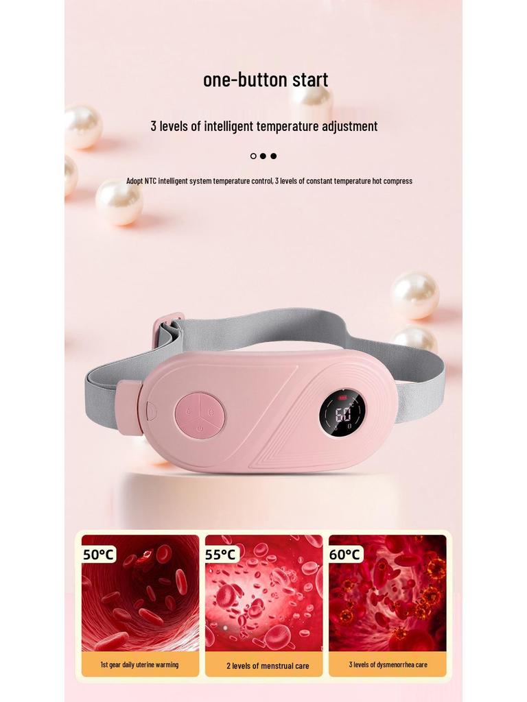 Rechargeable Electric Heating Waist Belt for Menstrual Relief