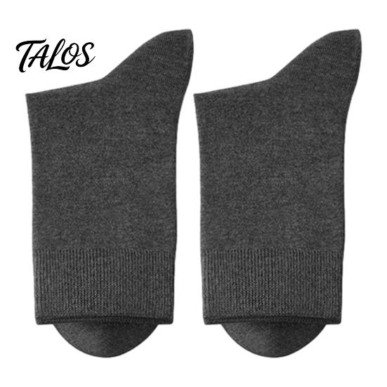 Chaussettes Business Respirantes Homme Mi-mollet, Couleur Unie Décontractées Douces Non Serrantes Évacuant la Transpiration pour l'Automne l'Hiver et le Quotidien Humidité