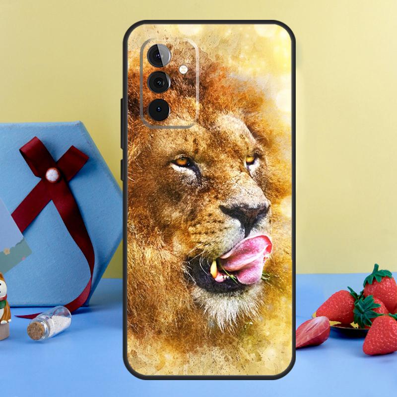 Ferocious Lion Case For Samsung Galaxy A13 A33 A53 A16 A17 A54 A34 A14 A15 A35 A55 A52 A12 A32 A26 A36 A56