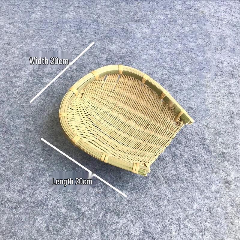Handwoven Bamboo Snack and Fruit Basket Set