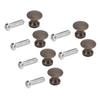20 Súprav Jednootvorová Malá Rukoväť 12x11MM Zliatina Zinku Jednootvorová Šperkovnica Zásuvka Okrúhla Hlava Malá