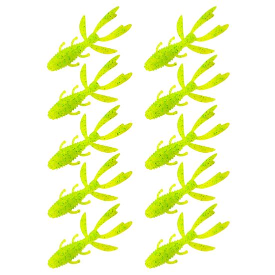 10Pcs Shrimp Soft Bait Fishing Lure Realistic Looking Vibrant Color Streamlined Shape Artificial Shrimp Lure Bait Fishing Gear10[cs