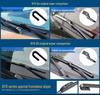 Compatible Wipers for BYD Han, Qin, Song PLUS, Dolphin, Seal, Yuan, Tang, S7, S8, F3, F0 - Boneless Design