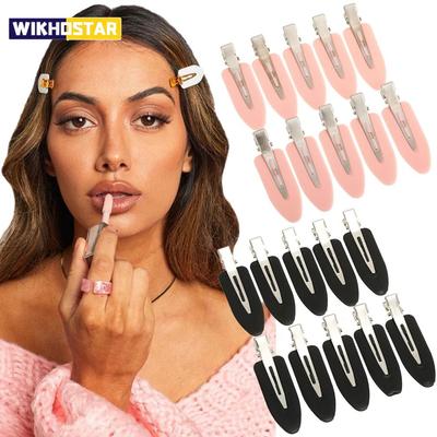 Juego de 10 pinzas para el pelo sin costuras, sin dobleces, para flequillo lateral, accesorios de maquillaje para el rostro, horquillas para peinar para mujeres y niñas.