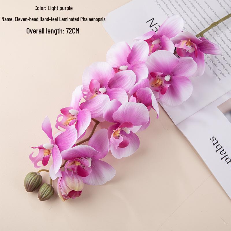 

Элегантный большой искусственный фаленопсис для свадеб и домашнего декора светло-фиолетовый