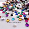 100 Pcs Beautiful Color 10mm Semi-circular Phone Case Decoration Flat Back DIY Jewelry Decoration Crystal Rhinestone
