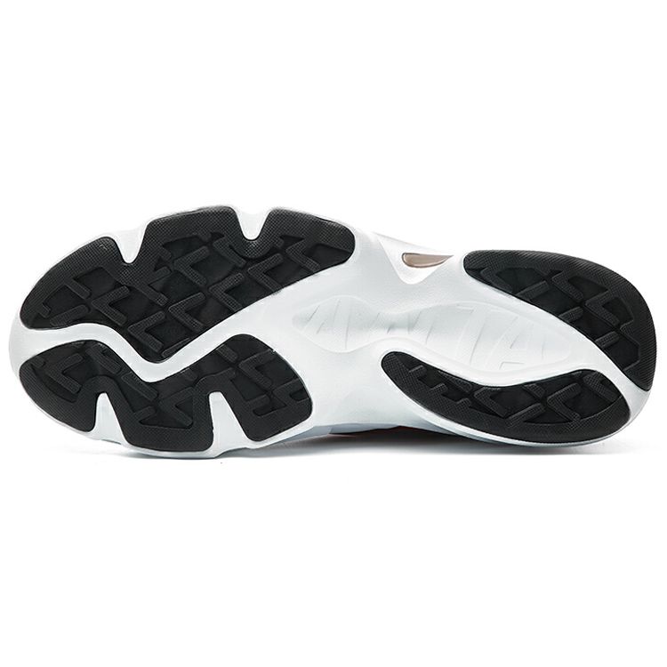 Anta Retro Casual Shock Absorbing Non-Slip Lightweight Breathable Low-Top Running Shoes Men Sneaker Red Black White 11818852-2