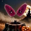 Halloween Korean-style plush rabbit ear headband, handmade animal ear demon eye Easter hair accessory, headband, and headdress