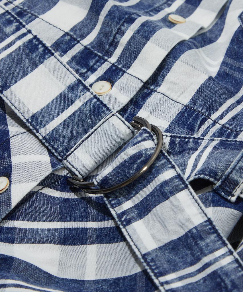 Penfield Check Shirt Dress Dark Indigo_Fs2Ws81F