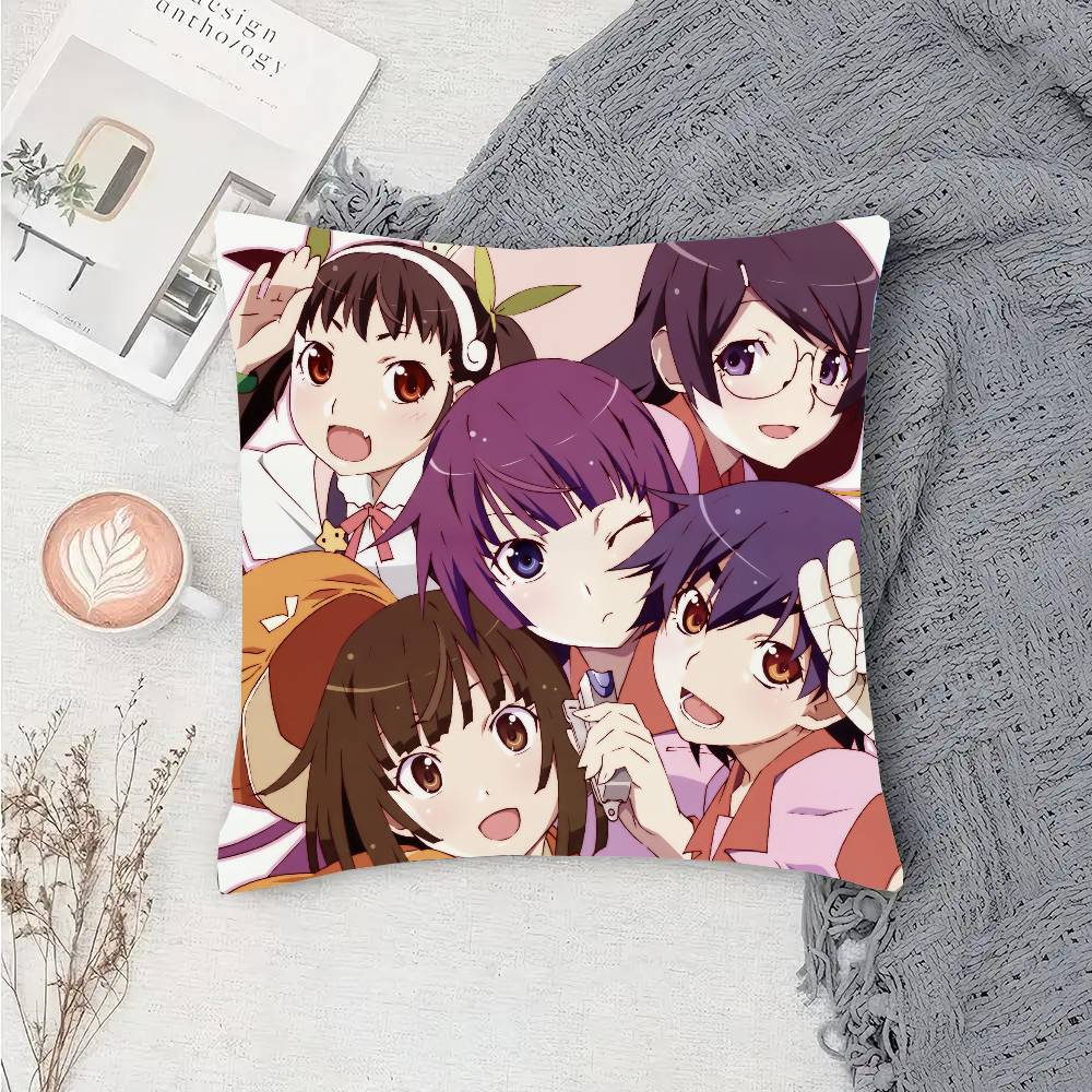 Anime M-Monogatari Series Pillow Case Sofa Cushion Cover Room Home Decoration
