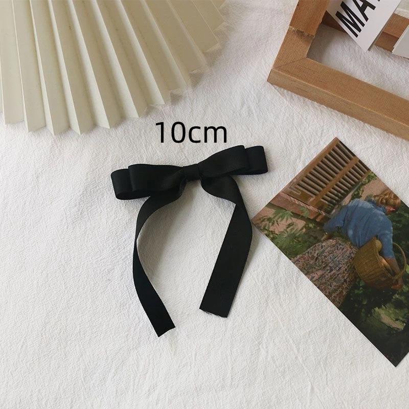 Black Bow Brooch With Ribbon And Safety Pin Simple Corsage Women'S Clothing Accessories  Jewelry