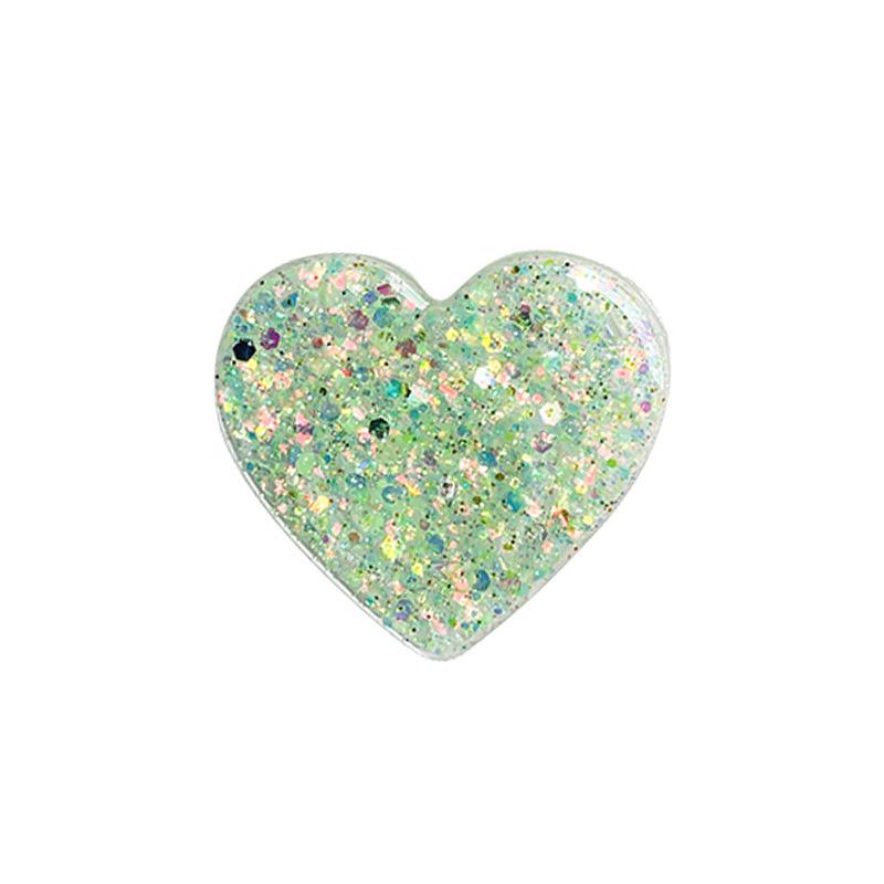 Epoxy Glitter Sequined Love Mobile Phone Airbag Bracket Retractable Wind Simple Niche Stable Carry