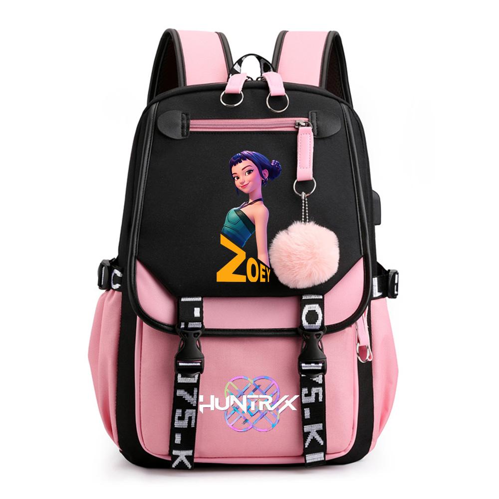 Anime Cartoon K-Pop Printed Backpack Schoolbag for Teenager Student Girl Boy Bookbag Large Capacity Waterproof Travel Bag Kid Gift Rucksak