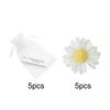 1pc/5pcs/10pcs Daisy Shaped Candles Set - Wedding Favors Gift Basket, Bridal Shower Decor, Scented Soy Wax For Home Fragrance