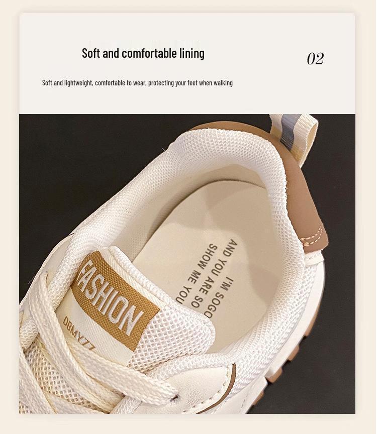 Women's Versatile Soft-Soled Mesh Sports Shoes: Lightweight, Breathable, and Casual for Running, Travel, and Skateboarding